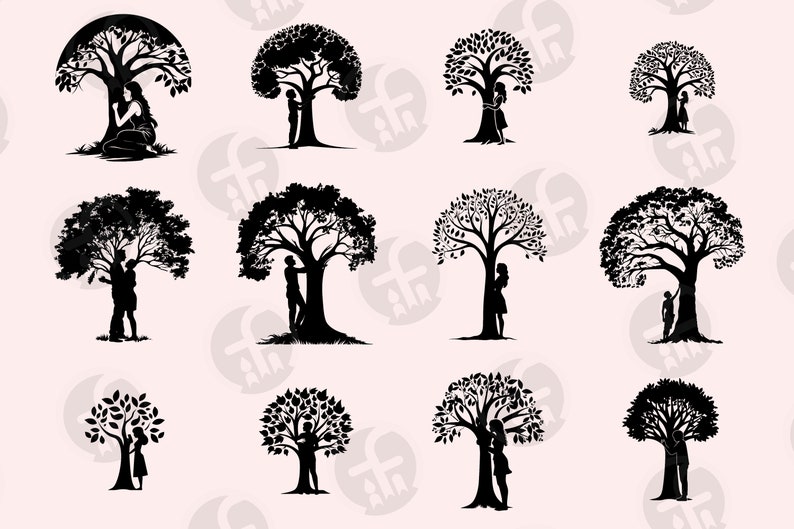 Tree Hugger SVG 14 Cut Files Nature Love Art (Download Now) Etsy