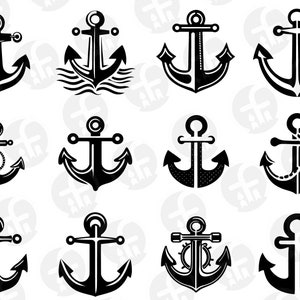 Anchor SVG Bundle: AI Nautical Designs, Cricut Ready (Digital Download)
