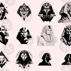 Egyptian Sphinx SVG Clipart Bundle – 84 Unique Designs (digital ...