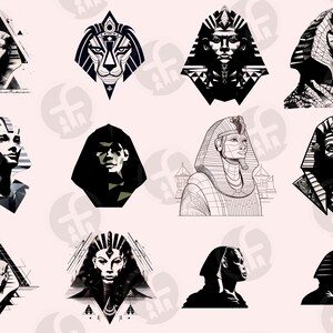 Egyptian Sphinx SVG Bundle 84 Cut Files Symbol of Ancient Egypt in ...