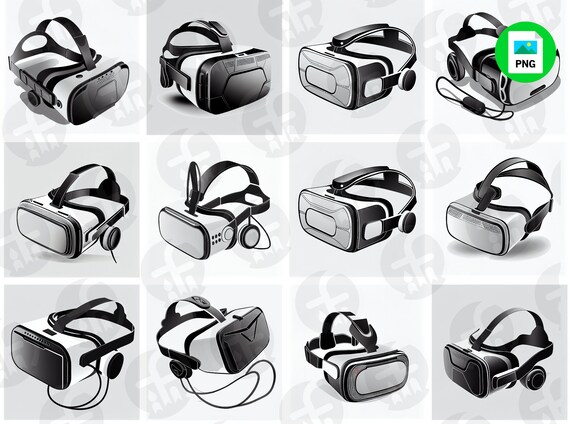 Paquete SVG de gafas de realidad virtual: silueta de gafas de