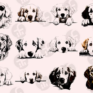 Golden Retriever SVG Bundle 96 Cut Files Lovable Dog Breed Art Cricut ...