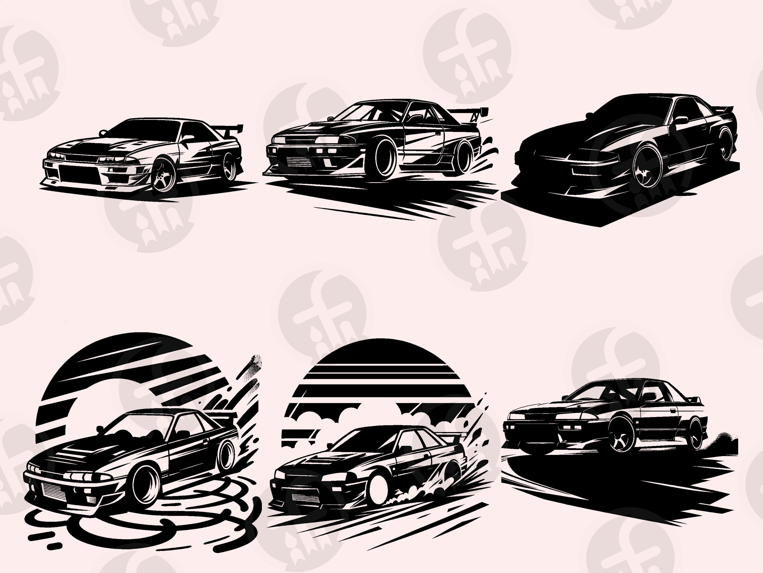 Svg Jdm Rim Drift Racing Car SVG Bundle: JDM Motorsport Designs (digital Download ...