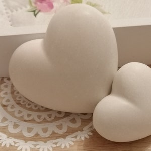 Keramikherzen 2er-Set, Wohndeko, Valentinstag, Muttertag, Geburtstag, Hochzeitsgeschenk