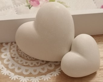 Set di 2 cuori in ceramica, decorazione per la casa, San Valentino, festa della mamma, compleanno, regalo di nozze