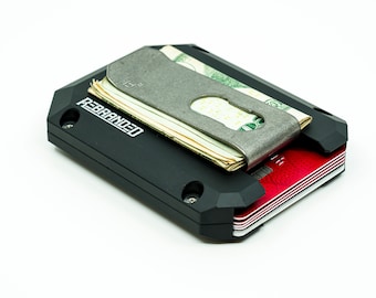 Black Aluminium RFID Blocking 10 card Wallet