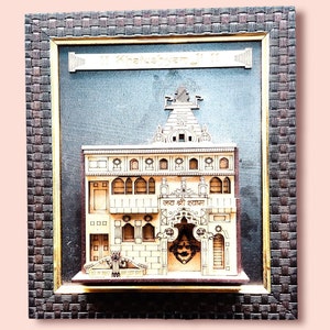A Wooden Handmade Replica/ Modal of Shri Khatu Shyam Ji Temple, shri Khatu Shyam Ji Temple , 3D in 2D, Laser Cut Temple,