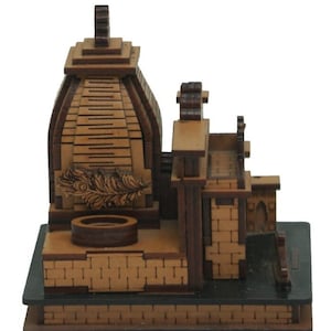 Shri Khatu Shyam Ji Temple, (A Handmade wooden Temple ), Handcrafted wooden temple for Home, For Pooja/ Gifting, A Laser Cut Hindu Temple