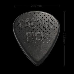 Médiators de guitare jazz GMW Pick – Grip cactus en Delrin – Paquets de 12, 24 ou 36 – Forme de précision – Épaisseur au choix : 0,60 à 2,00 mm – Fabriqués en Norvège