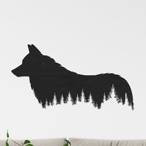 Wooden Wolf Wall Art, Christmas Gift, Wolf Wall Decor, Gift for Her, Wolf Wall Hanging, Wooden Wall Sign, Arctic Wolf Wall Decor, Wolf Art