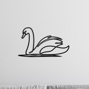 Wooden Swan Wall Decor, Swan Wall Art, Bedroom Decor, Housewarming Gift, Wooden Wall Art Decor, Gift for Her, Christmas Gift, Nursey Decor