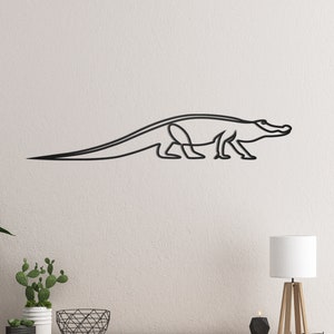 Wooden Crocodile Decor, Alligator Wall Art, Wooden Crocodile Wall Sign, Mdf Wall Art, Nursery Wall Decor, Wooden Alligator Wall Hanging
