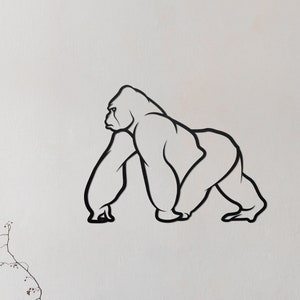 Wooden Gorilla Wall Art, Gorilla Wall Sign, Gift for Her, Gorilla Wall Art, MDF Wall Art, Gorilla Wall Sign, Wall Decoration, Christmas Gift