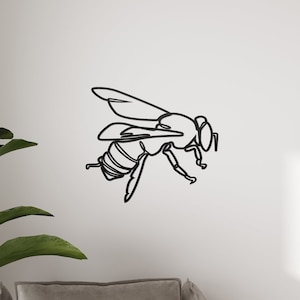 Wooden Bee Wall Art, Bee Wall Sign, Gift for Her, Housewarming Gift, Home Decor, Wooden Wall Art, Bee Wall Decor, Wooden Bee Wall Art