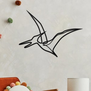 Pterodactyl Wall Art, Pterodactyl Wall Decor, Gift for Her, Pterodactyl Wall Art, MDF Wall Art, Teruzor Wall Sign, Wooden Wall Decoration