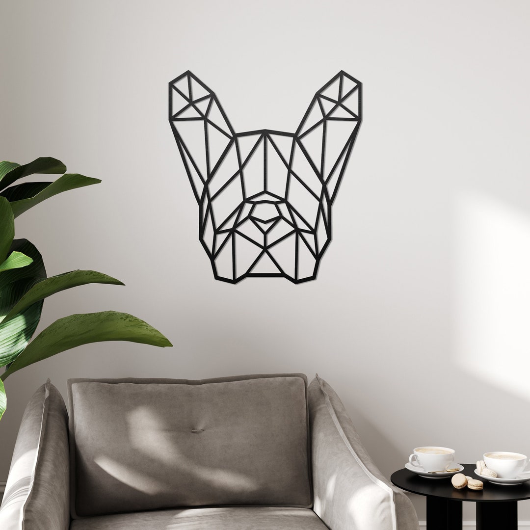 French Bulldog Wall Art, Wooden Dog Wall Art, Wooden Dog Wall Sign