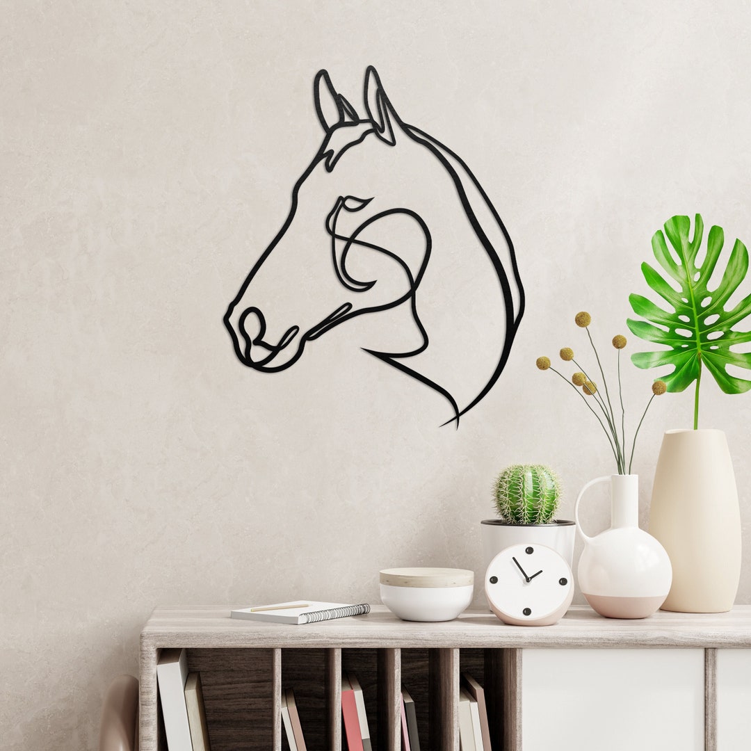 Horse Wall Art, Wooden Horse Wall Art, Gift for Her, Horse Wall Decor