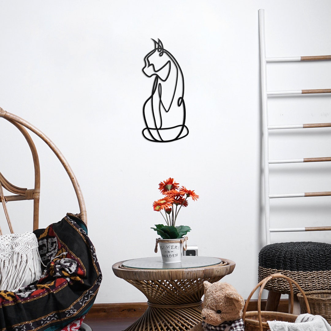 4pcs Wooden Wall Decor, Lovely Cats Wooden Wall Art Decor main image 0