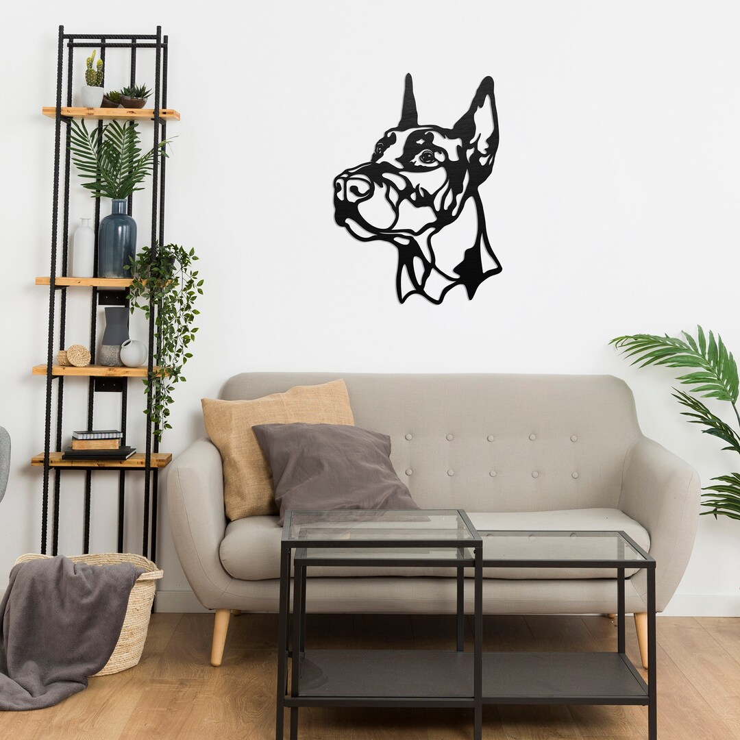 Doberman Wall Decor, Doberman Dog Wall Art, Gift for Dog Owner