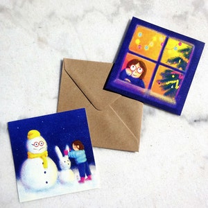 Noël - Pack 12 Cartes de vœux avec enveloppes
