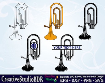 Tuba SVG Silhouette Logo Tuba SVG Cut Files for Cricut - Etsy Hong Kong