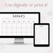 Monthly Planner Minimalist Printable &amp; Digitally Instant Download A4/A5 ...