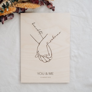 Wooden Poster &quot;Hands&quot;
