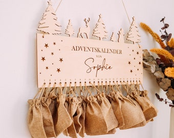 Advent calendar wood (personalized)