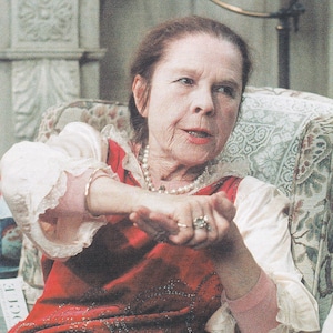 Originele vintage miniposter/boekknipsel en kaartlijst - Ruth Gordon (Harold And Maude)