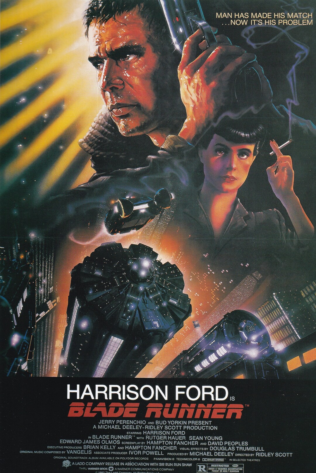 Original Vintage Mini Poster / Book Clipping - Blade Runner (1982) - Etsy
