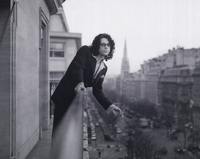Original Vintage Mini Poster / Book Clipping - Michael Hutchence (INXS), Paris, Early 1990s