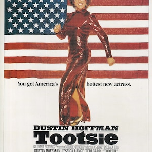 Original Vintage Mini Poster / Book Clipping - Tootsie
