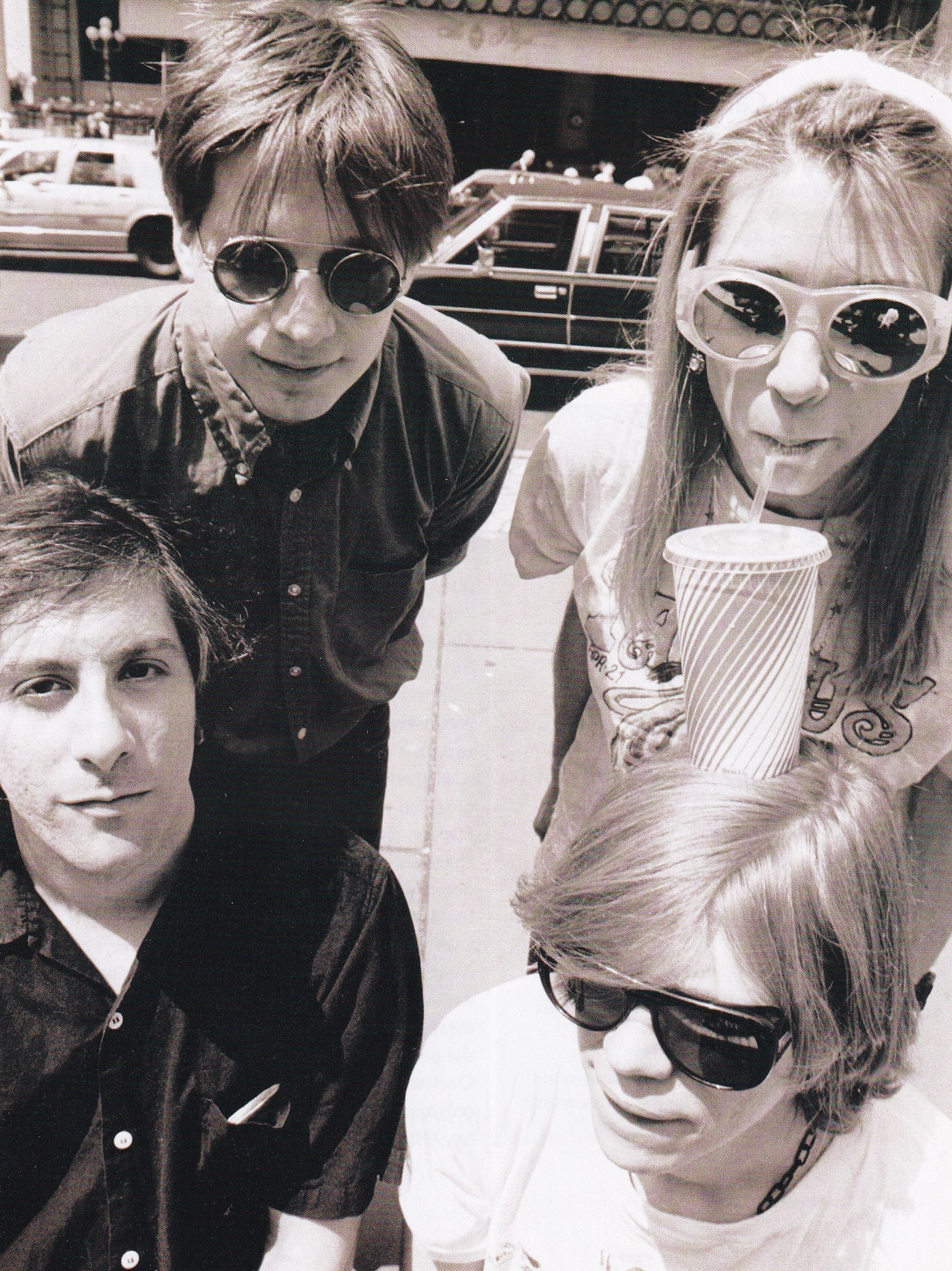 Original Vintage Mini Poster / Book Clipping & Card Frame - Sonic Youth (Early 1990s)
