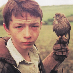 Original Vintage Mini Poster / Buchausschnitt & Kartenrahmen - Kes (Ken Loach)