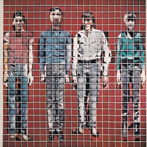Talking Heads - Plus de chansons sur les bâtiments et la nourriture - Affiche miniature vintage originale avec cadre en carton noir