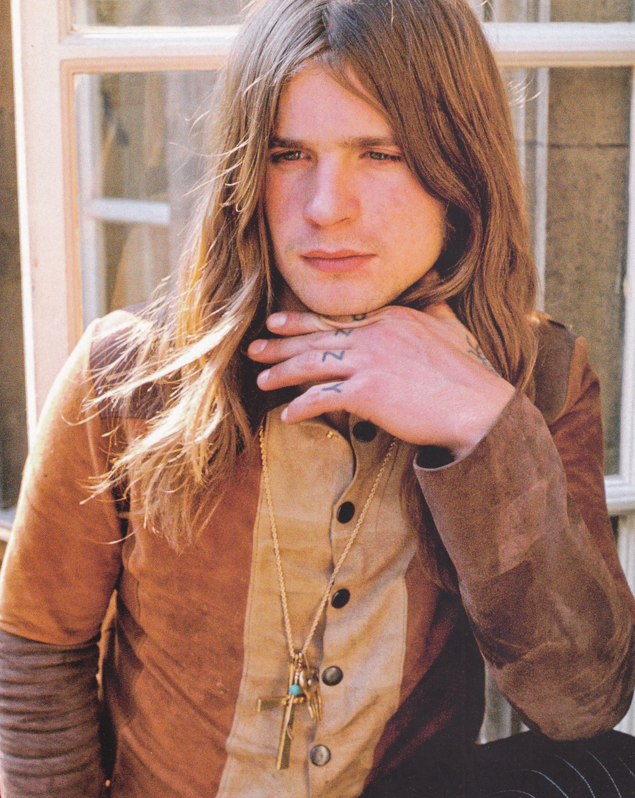 Black Sabbath's Ozzy Osbourne, London, 1974 - Original Vintage Mini Poster / Book Clipping