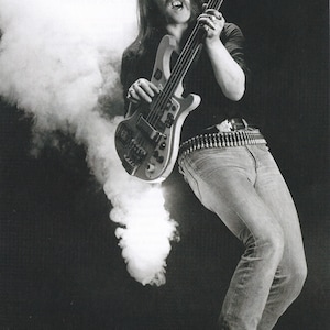 Original Vintage Mini Poster / Buchausschnitt & Kartenrahmen - Lemmy (Motörhead)