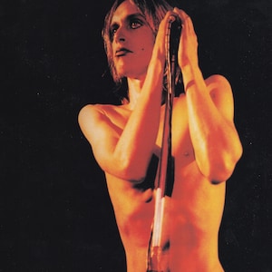 The Stooges&#39; Iggy Pop, London, 1972 - Original Vintage Mini Poster / Book Clipping