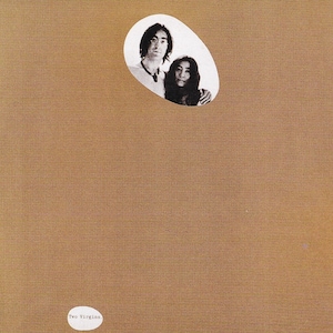 Poster originale in miniatura vintage con cornice in cartoncino nero - John Lennon e Yoko Ono - Two Virgins