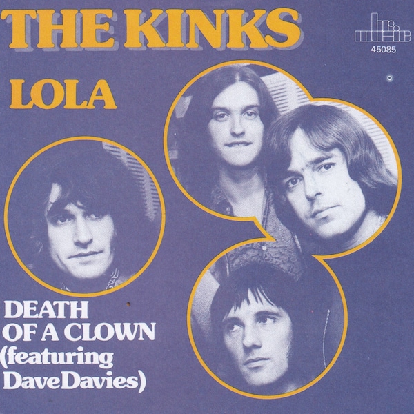 Original Vintage Mini Poster / Book Clipping - The Kinks - Lola