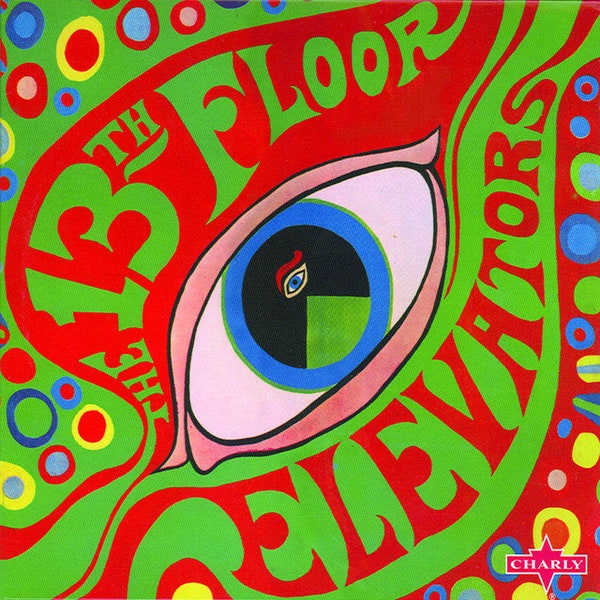 Original Vintage Miniature Poster With Black Card Frame - The Psychedelic Sounds of the 13th Floor Elevators