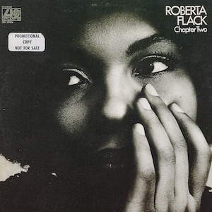 Póster original en miniatura vintage con marco de cartón negro: Roberta Flack, Capítulo dos