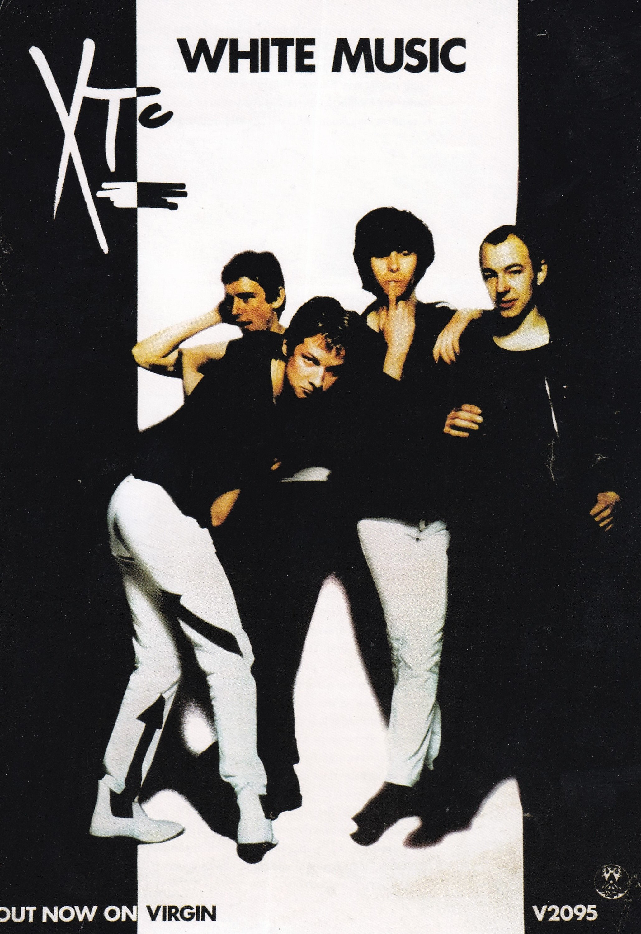 Original Vintage Mini Poster / Book Clipping - XTC - White Music