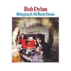 Póster vintage original en miniatura con marco de cartón negro - Bob Dylan - Bringing It Back Home