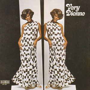 Póster vintage original en miniatura con marco de cartón negro: Dionne Warwick - Very Dionne