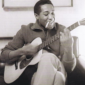 Original Vintage Mini Poster / Book Clipping & Card Frame - Sam Cooke