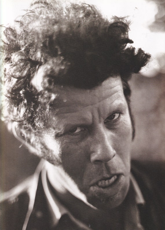 Original Vintage Mini Poster / Book Clipping - Tom Waits (1992