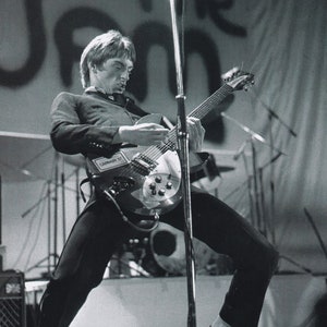 Original Vintage Mini Poster / Book Clipping - Paul Weller (The Jam), Late 1970s