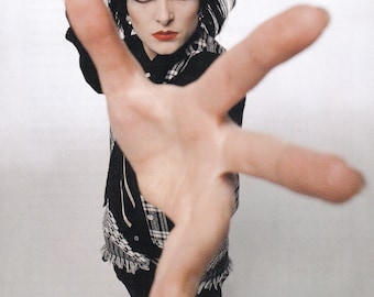 Original Vintage Mini Poster / Book Clipping & Card Frame - Siouxsie Sioux (Siouxsie and The Banshees), Late 1970s