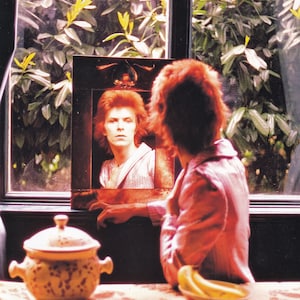 David Bowie, Haddon Hall, 1972 - Original Vintage Mini Poster / Buchausschnitt
